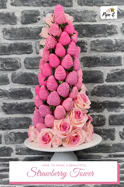 how to make a chocolate covered strawberry tower chocolate