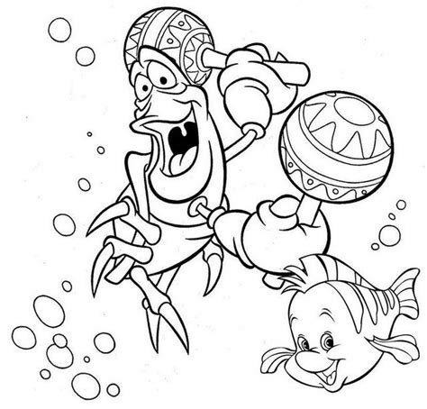 sixteen cute flounder coloring pages    mermaid fans