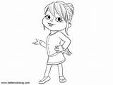 Alvin Chipmunks Coloring Pages Brittany Kids Printable sketch template