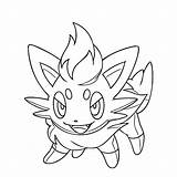 Pokemon Coloring Pages Zorua Flareon Super Cute Kawaii Color Printable Pokémon Eevee Drawing Getcolorings Books Print sketch template