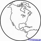 Globe Popular Dragoart sketch template
