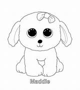 Beanie Ty Boos Boo Puppy sketch template