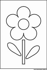 Blume Malvorlage Ausmalbilder Einfache Malvorlagen Kleinkinder Blüte sketch template