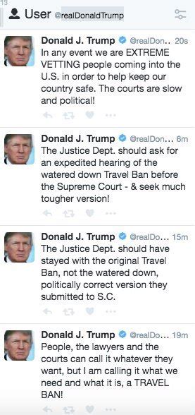 trumps tweets dooming  travel ban rolling stone