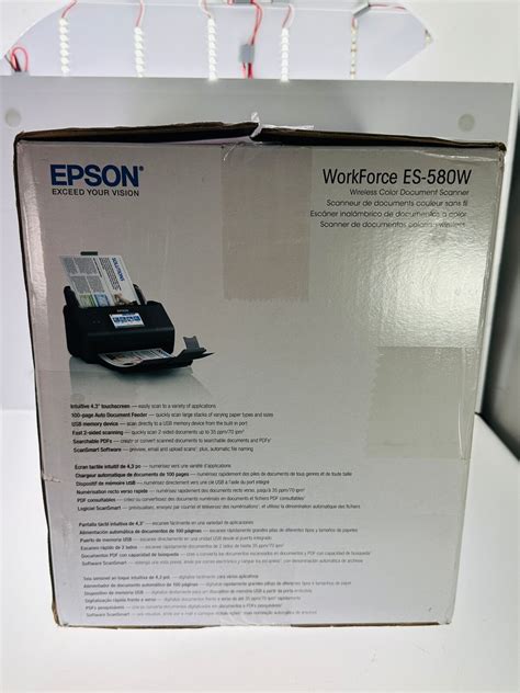 Epson Workforce Es 580w Wireless Duplex Touchscreen Desktop Document