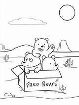 Bears Bare Coloring sketch template