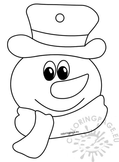 coloring book  children snowman coloring page