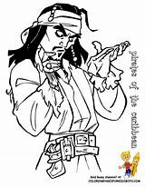 Coloring Sparrow Pirates Caribbean Pages Jack Library Clipart sketch template