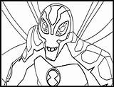 Ben Coloring Big Chill Pages Alien Force Ten Flutterfly Humungousaur Ultimate Wecoloringpage Comments sketch template