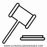 Mazo Gavel Martelo Richter Ultracoloringpages Hammer sketch template