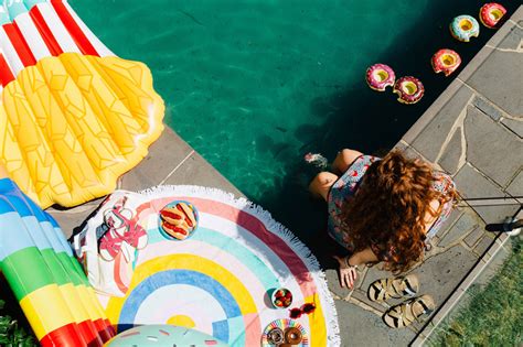 A Colourful Summer Pool Party Hooray Mag