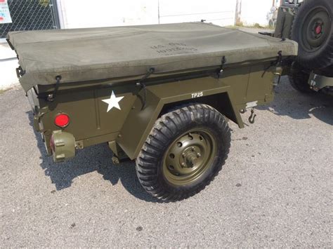 jeep willys restore  military trailer  sale