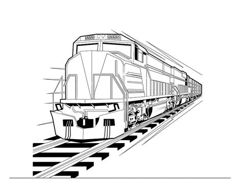 pics  train track colouring pages picture