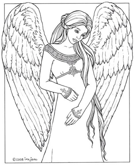 printable angels coloring pages printable templates