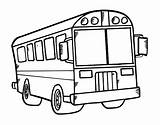 Autobus Colegio Transporte Escolar Coloring Colorare Autocar Autobús Scolastico Medios Dibuja Coloriages Acolore sketch template
