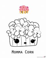 Num Noms Coloring Pages Momma Corn Series Printable Cute sketch template