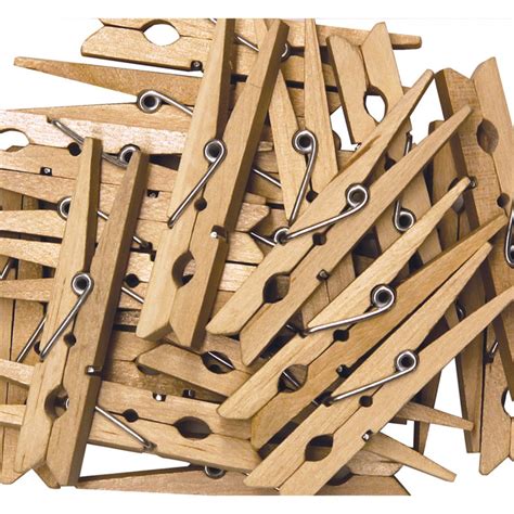 spring clothespins natural large   pieces ck
