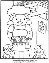 Cook Snacks Dover Colouring sketch template