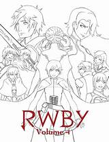 Rwby Volume Coloring Pages Poster Chibi Draft Anime Drawings Yang Result Google Deviant Deviantart Books Template Choose Board sketch template