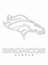 Broncos Denver Coloring Logo Pages Printable Categories Nfl sketch template