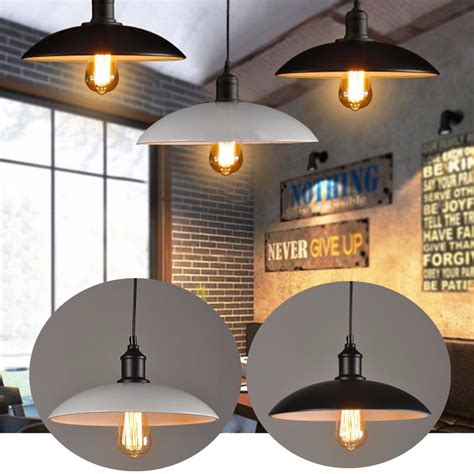 edison vintage industrial metal pendant light fixture led ceiling