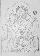 Sacra Famiglia Sagrada Familia Religiose Schizzi sketch template