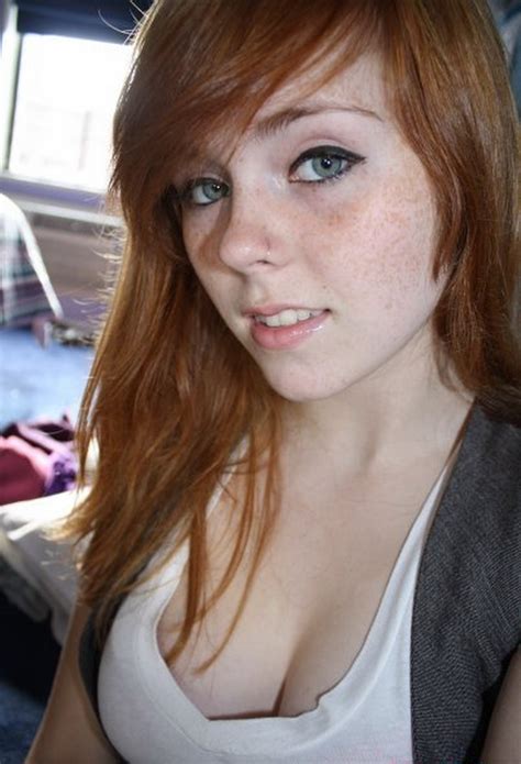 Redhead Freckles And Cleavage