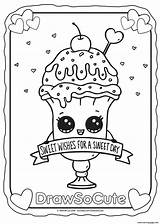 Coloring Pages Cute Draw So Printable Girls Unicorn Sundae Monkey Clipart sketch template