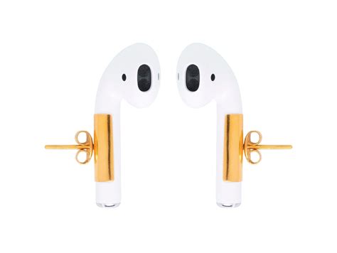 jewelry designer created earrings  hold airpods  place