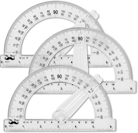 amazoncom   protractor  inches protractor  swing arm pack   office products