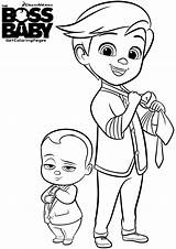 Boss Baby Coloring Color Kids Pages Print Beautiful Dreamworks sketch template