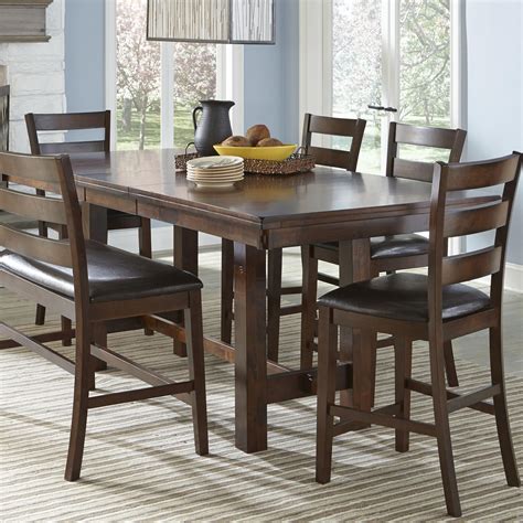 intercon kona counter height table  leaf rifes home furniture table dining formal