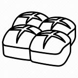 Bun Buns Bread Bakery Icon Cross Hot Drawing Roll Easter Cinnamon Editor Open Clipartmag sketch template