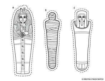 egyptian sarcophagus craft build   sarcophagus tpt