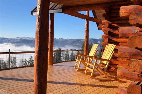 lookout cabin   clearwater river cabins  rent  idaho county log homes exterior