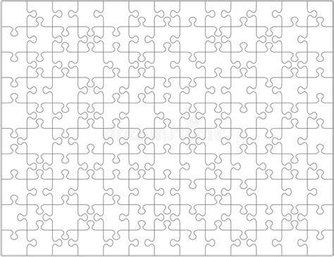 jigsaw puzzle blank template stock illustrations  jigsaw puzzle