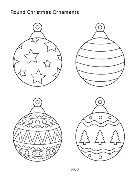 christmas ornament templates printable