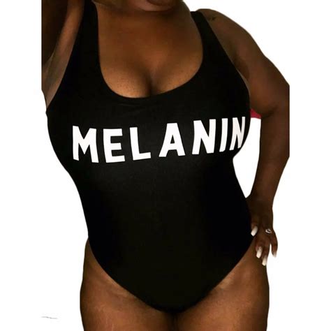 7 colors letter print melanin sexy african california women swimsuit