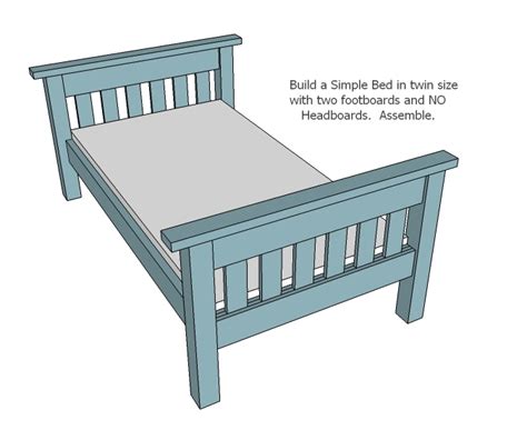 twin bed woodworking plans  sketchup ideas plan design