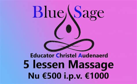 actie  massage opleidingen blue sage