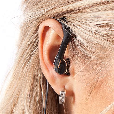 ear headphones sports wrap earbuds retractable cord sil retrak
