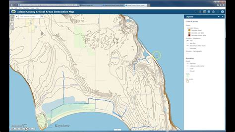 interactive island county critical areas web map youtube