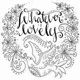 Whatever Lovely Coloring Book sketch template