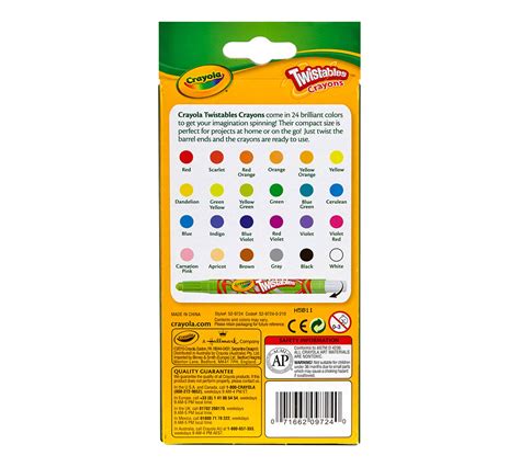 crayola mini twistables crayons neon colors included ct gift  kids