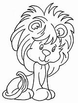 Coloring Pages Lions Animals sketch template