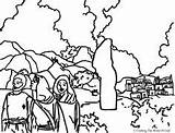 Gomorrah Sodom Pillar Pecado Biblicas sketch template