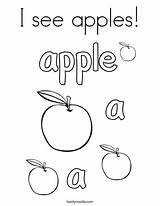 Coloring Apples Print Ll sketch template