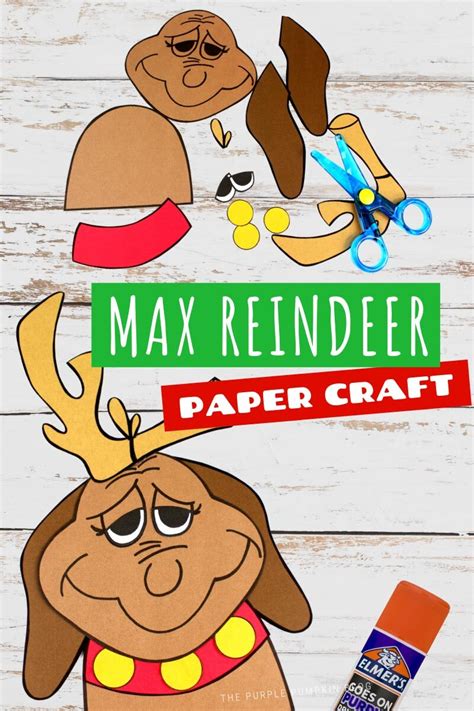 printable max reindeer craftivity creative writing project