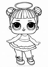 Lol Coloring Dolls Pages Painting Sugar sketch template
