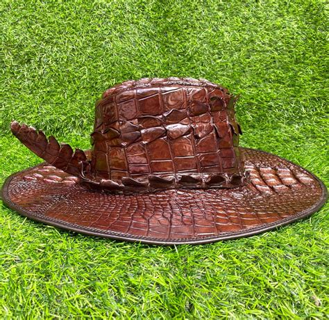 premium genuine alligator leather hatcowboy hat gift  etsy